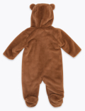 Faux Fur Bear Pramsuit (7lbs-12 Mths)