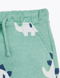 Cotton Dinosaur Print Joggers (0 -3 Yrs)