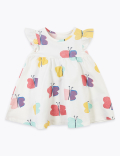 Cotton Rich Butterfly Print Dress