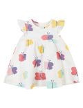 Cotton Rich Butterfly Print Dress