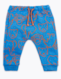 Cotton Rich Animal Print Joggers