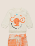 2 Piece Pure Cotton Mr Men&trade; Outfit (7lbs-3 Yrs)