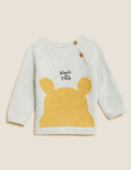 Pure Cotton Winnie the Pooh™ Knitted Jumper (0-3 Yrs)