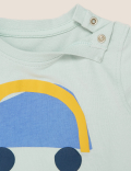 Pure Cotton Car Print T-Shirt (0-3 Yrs)