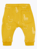 Cotton Rich Llama Print Joggers (0-3 Yrs)