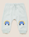 Cotton Car Print Joggers (0-3 Yrs)