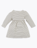 Pure Cotton Striped Dress (0-3 Yrs)