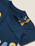 Pure Cotton Roar Slogan T-Shirt (0-3 Yrs)