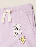 Cotton Bird Print Joggers