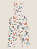 Cotton Rich Woodland Dungarees (0-3 Yrs)