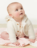 Pure Cotton Chunky Knitted Cardigan