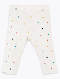 3 Pack Organic Cotton Leaf Print Leggings