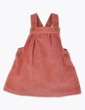 Pure Cotton Two Piece Corduroy Pinafore Set (0-3 Yrs)
