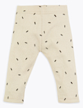 Organic Cotton Dash Print Leggings