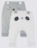 2 Pack Face Print Joggers (7lbs-3 Yrs)