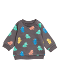 Cotton Rich Dinosaur Sweatshirt (0-3 Yrs)