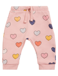 Cotton Rich Heart Print Joggers (0-3 Yrs)