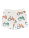 Organic Cotton Tractor Print Shorts