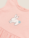 Organic Cotton Bunny Romper (0-3 Yrs)