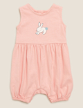 Organic Cotton Bunny Romper (0-3 Yrs)