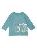 Pure Cotton Bear & Penguin Print Top (0-3 Yrs)