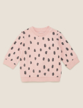 Cotton Brushstroke Print Sweatshirt (0-3 Yrs)