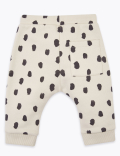 Cotton Rich Dash Print Joggers (0-3 Yrs)