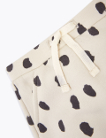 Cotton Rich Dash Print Joggers (0-3 Yrs)