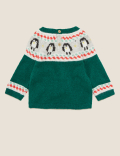 Penguin Fair Isle Jumper (0-3 Yrs)