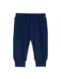 Cotton Rich Plain Joggers (0-3 Yrs)