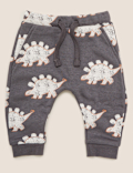 Cotton Dinosaur Joggers (0-3 Yrs)