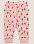 Cotton Brushstroke Joggers (0-3 Yrs)