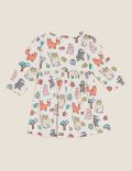 Pure Cotton Woodland Print Dress (0-3 Yrs)