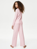 Star Print Ribbed Pyjamas (6-16 Yrs)
