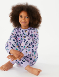 Cotton Rich Leopard Print Pyjamas
