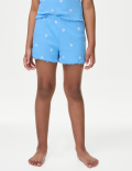 Cotton Rich Floral Ribbed Pyjamas (6-16 Yrs)
