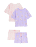 2pk Pure Cotton Printed Short Pyjama Sets