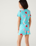 Cotton Rich Heart Lolly Short Pyjama Set