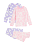 2pk Pure Cotton Cloud & Marble Pyjama Sets