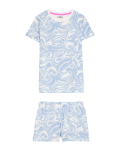 Cotton Rich Marble Print Short Pyjama Set