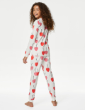 Cotton Rich Cherry Print Pyjamas (7-14 Yrs)