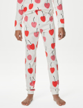 Cotton Rich Cherry Print Pyjamas (7-14 Yrs)