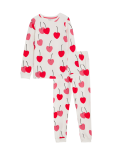 Cotton Rich Cherry Print Pyjamas (7-14 Yrs)