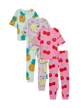 3pk Pure Cotton Fruit Print Pyjamas (6-16 Yrs)