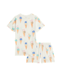 Pure Cotton Ice Cream Print Pyjamas (1-16 Yrs)
