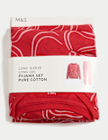 Pure Cotton Bow Print Pyjamas (1-16 Yrs)