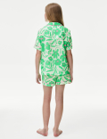 Satin Floral Print Pyjamas (6-16 Yrs)