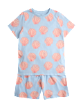 Kids' Pure Cotton Shell Short Pyjamas (1-16 Yrs)