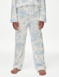 Cotton Modal Floral Pyjamas with Scrunchie (3-16 Yrs)