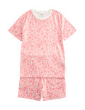 Pure Cotton Floral Short Pyjamas (1-16 Yrs)